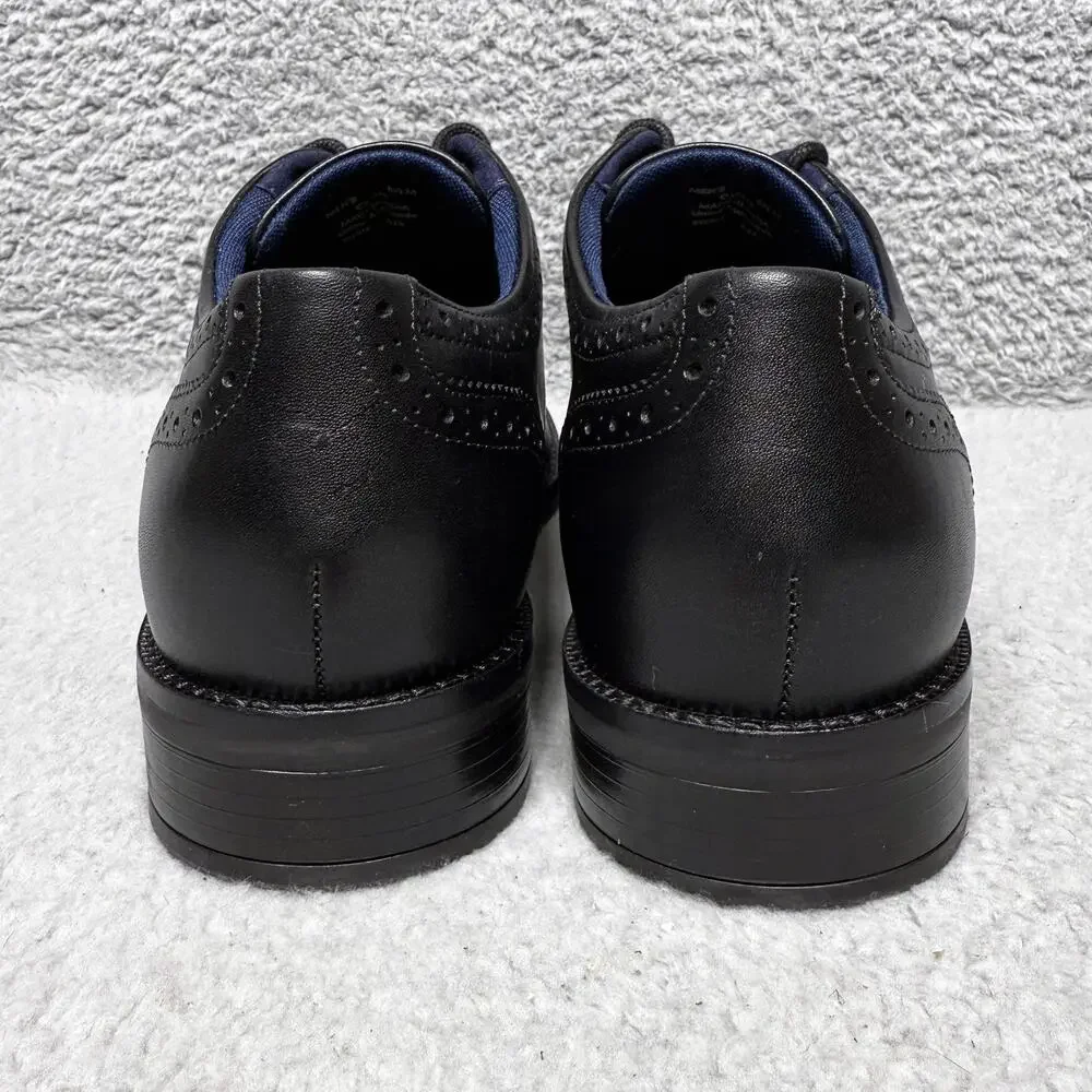 Cole Haan Grand+ Plus DRS Wingtip Mens Size 8.5 Oxford Dress Shoes Black Leather